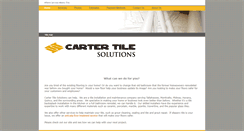 Desktop Screenshot of cartertilesolutions.com